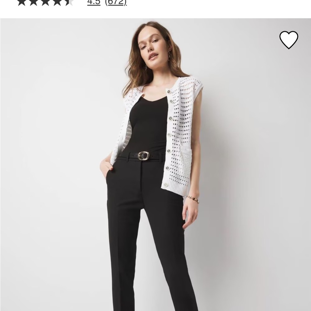 White House Black Market Black Slim Ankle Pants